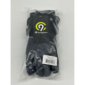 C9 Champion Boys Ski Gloves‎ Waterproof Black/Gray Size 4/7 - New